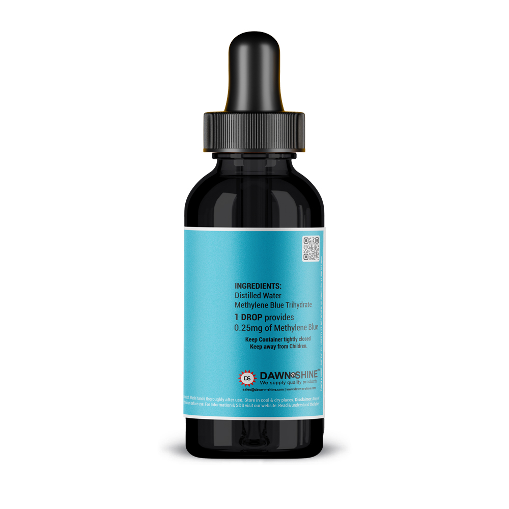Methylene Blue 0.5% USP grade / Pharmaceutical grade / Third party tested - Dawn N Shine product thumbnail